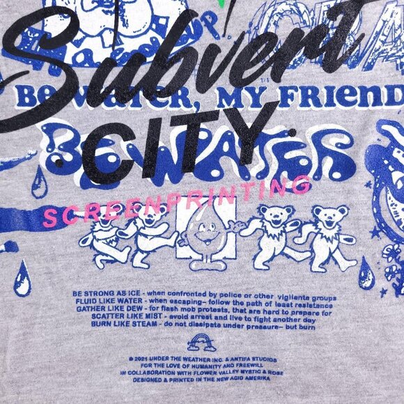 Testprint Bruce Lee Grateful Dead collage graphic tee - Picture 4 of 7